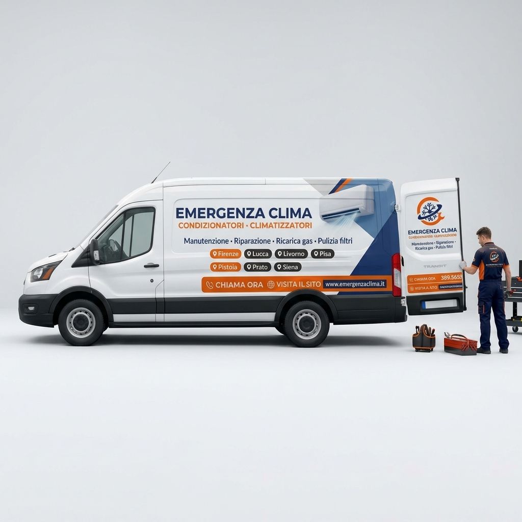 Furgone Emergenza Clima per assistenza condizionatori